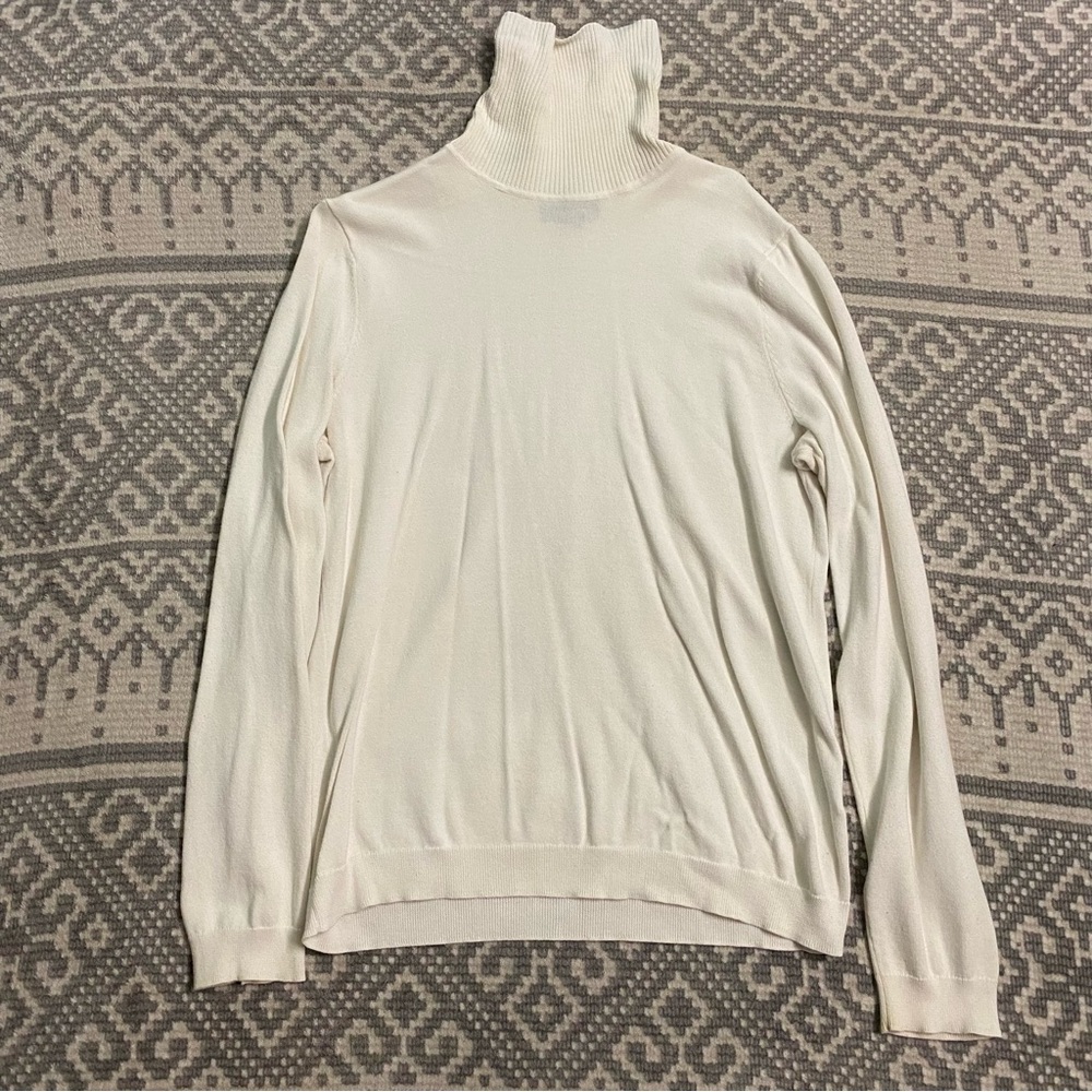 Off-White Long Sleeve Turtleneck